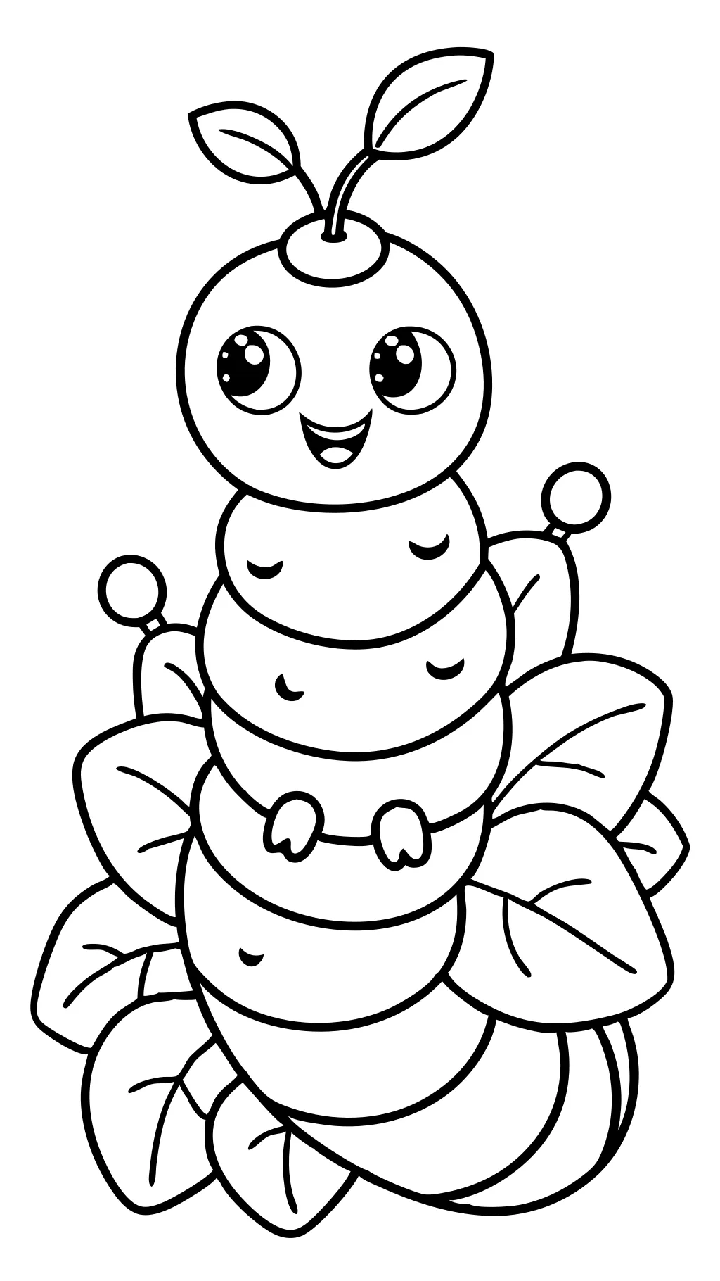 very hungry caterpillar coloring page